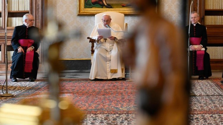 Papst Franziskus bei der Generalaudienz am Mittwoch nach seiner Irakreise