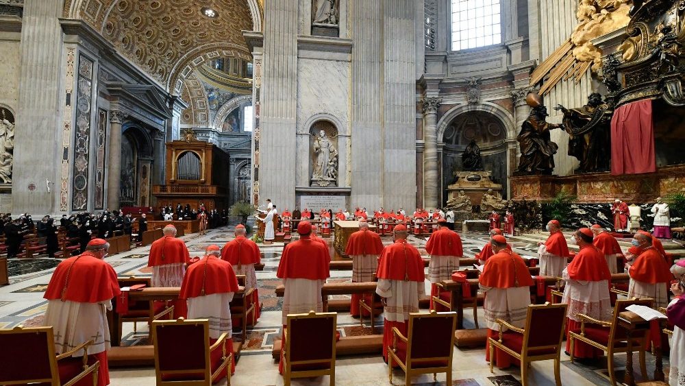 Karfreitagsliturgie mit Papst Franziskus im Petersdom 2021