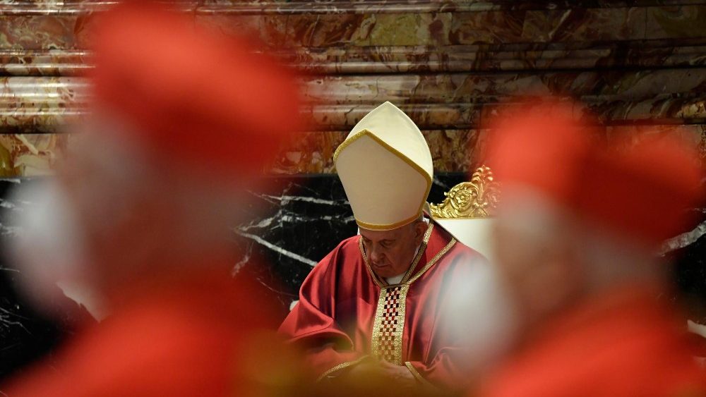 Karfreitagsliturgie mit Papst Franziskus im Petersdom 2021