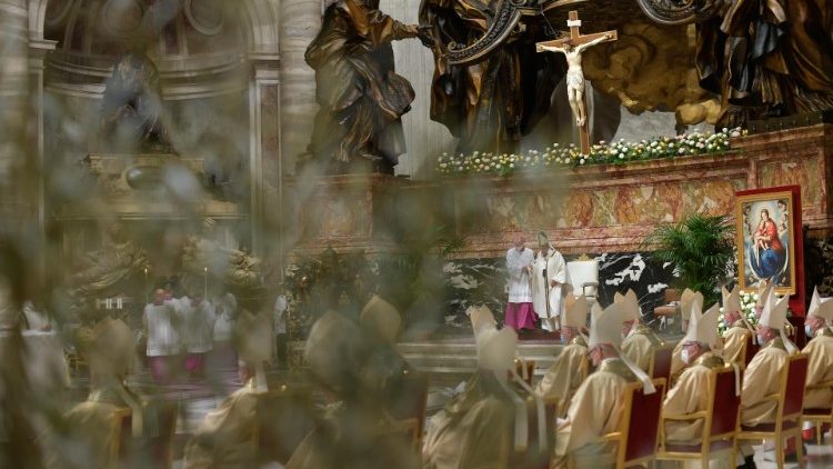 Zawadi ya Kristo Mfufuka kwa Mitume: Amani, Roho Mtakatifu na Madonda Matakatifu.