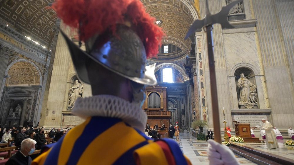 Papst Franziskus bei seiner Ansprache vor dem Segen Urbi et Orbi an Ostern 2021