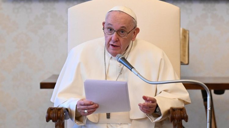 Papst Franziskus bei der Generalaudienz