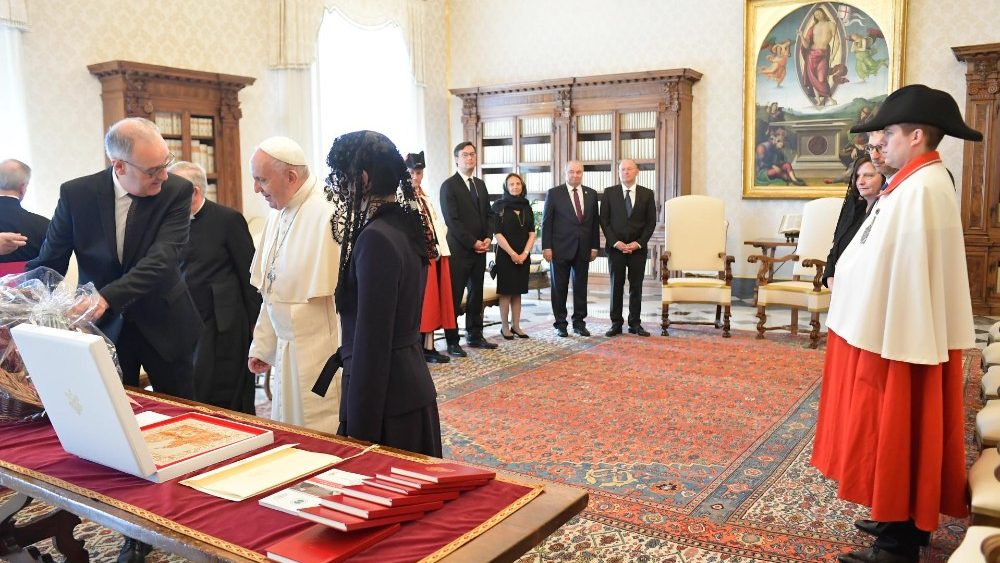 Momento da troca de presentes