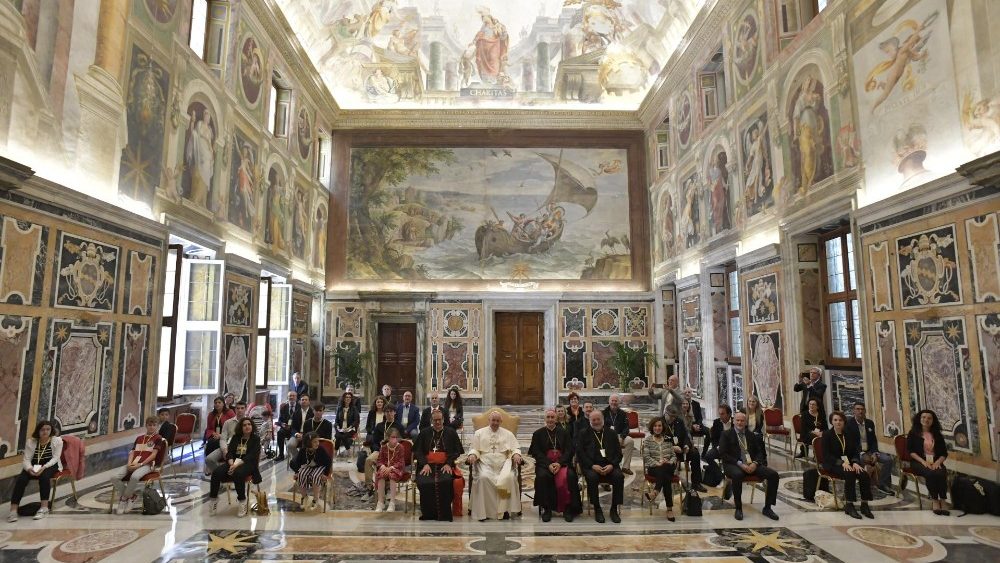 Audiência do Papa Francisco à Assocação "Meter" (Vatican Media)