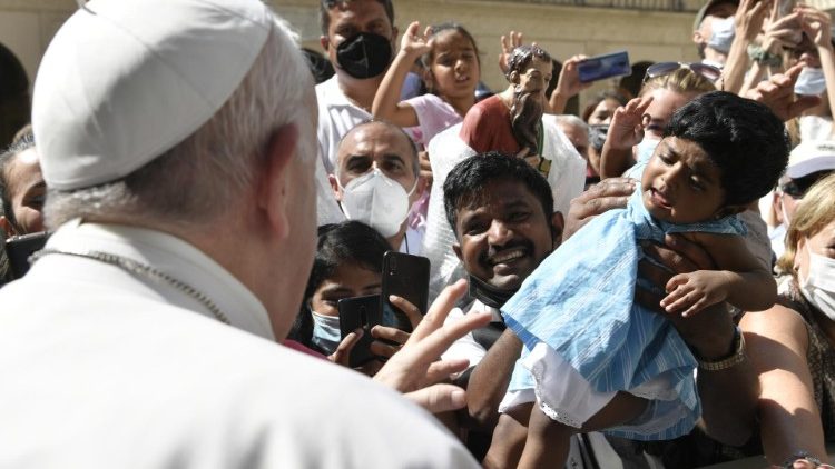 Papa Francisco durante a audiência geral