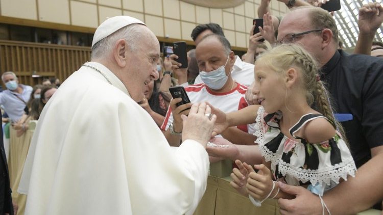 Saludos en la Audiencia General