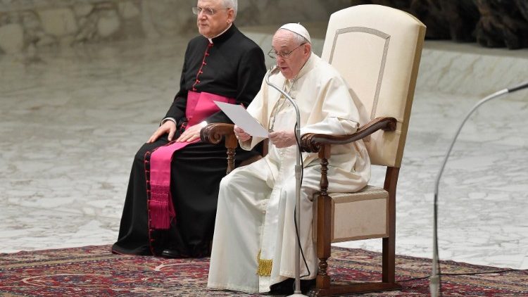 Záber z generálnej audiencie 8. septembra 2021