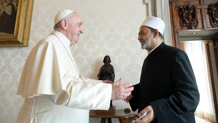 O Papa Francisco e o Grão Imame de Al-Azhar, Ahmad Al-Tayyeb