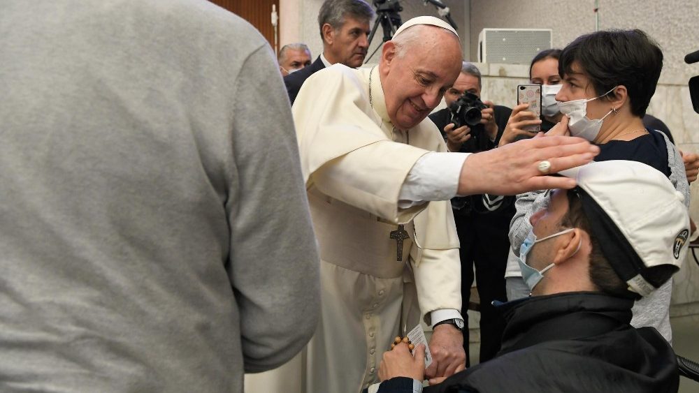 Pápež počas generálnej audiencie 6. októbra 2021