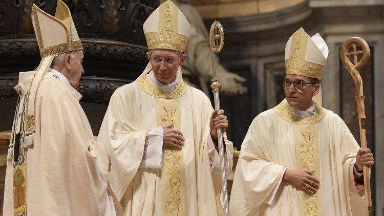 Alcuni momenti dell'Ordinazione episcopale di monsignor Guido Marini e di monsignor Andrés Gabriel Ferrada Moreira