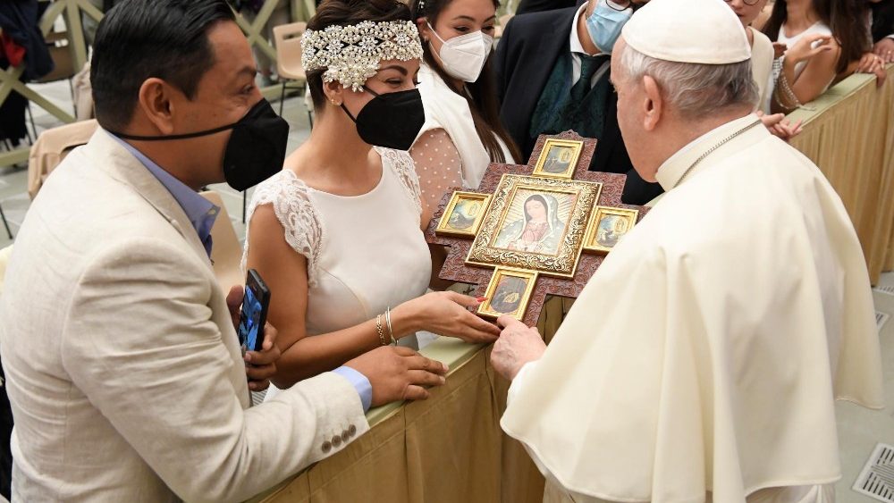 Záber z generálnej audiencie 3. novembra 2021