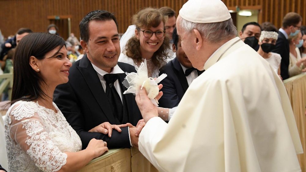 Záber z generálnej audiencie 3. novembra 2021