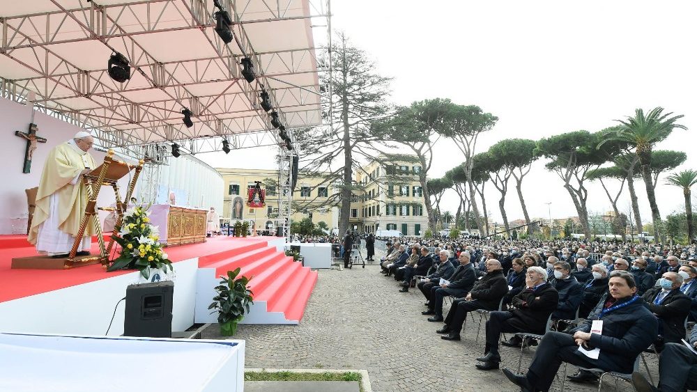 Papa Francisco na Universidade do Sagrado Coração de Jesus em Roma, 5 de novembro de 2021