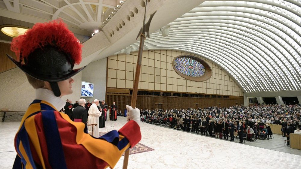 Ein Blick in die Audienzhalle
