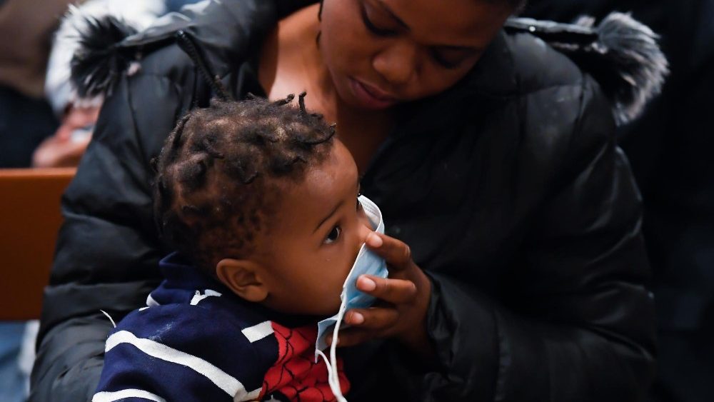 Záber zo stretnutia s utečencami na Cypre