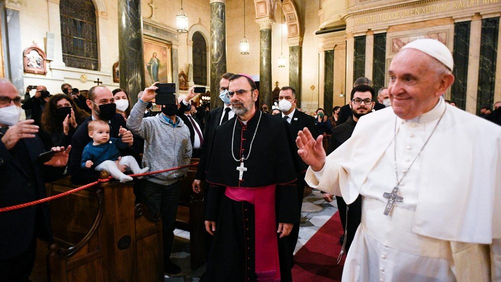 Папа Франциск на встрече с католическим духовенством Греции (4 декабря 2021 г.)