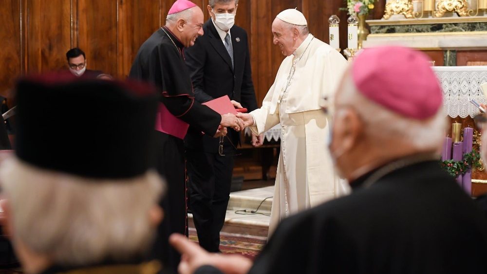 Папа Франциск на встрече с католическим духовенством Греции (4 декабря 2021 г.)
