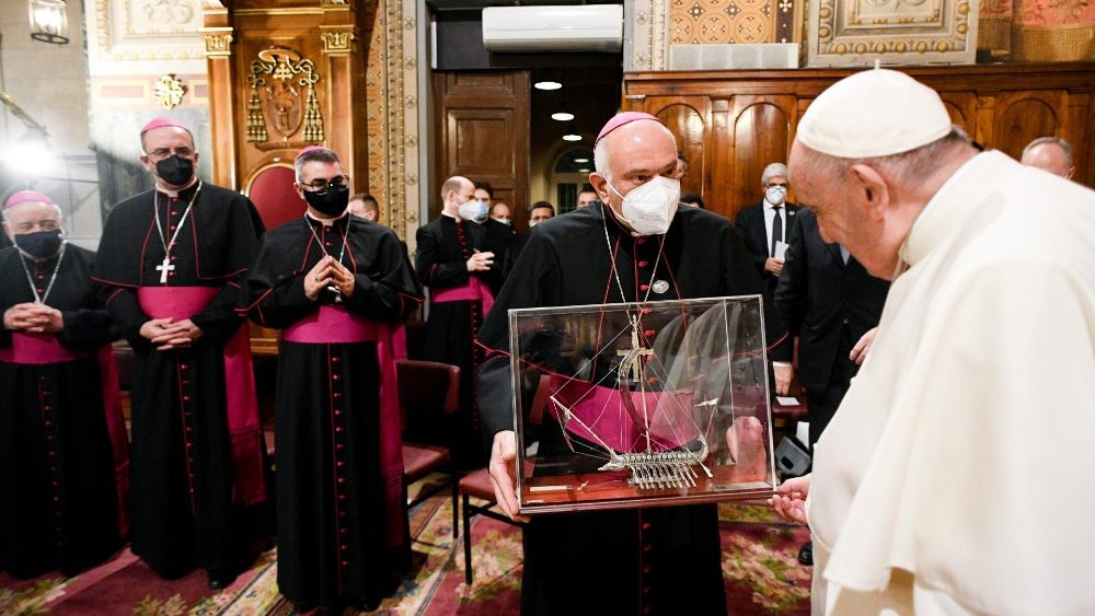 Папа Франциск на встрече с католическим духовенством Греции (4 декабря 2021 г.)