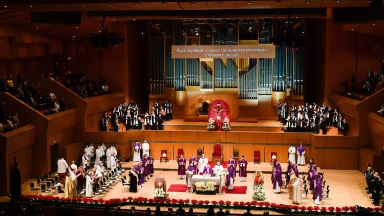 Un momento della Santa Messa