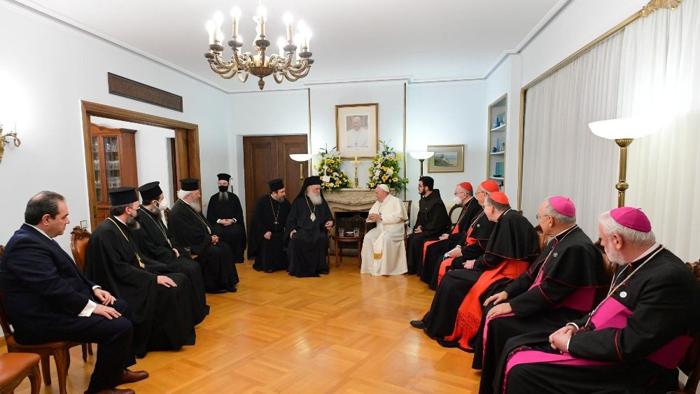 Visita de Sua Beatitude Ieronymos II à Nunciatura Apostólica em Atenas