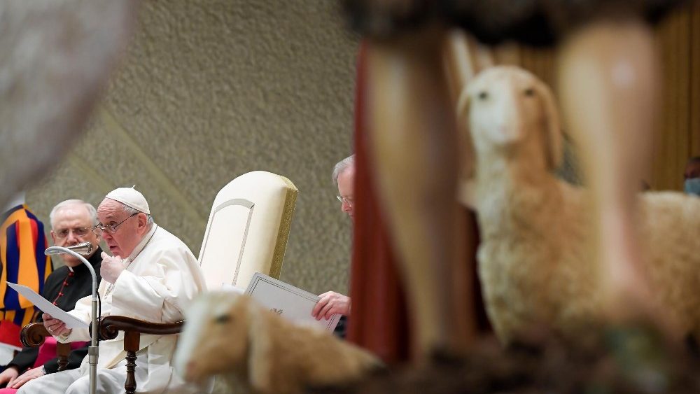 Papst Franziskus bei der Generalaudienz an diesem Mittwoch