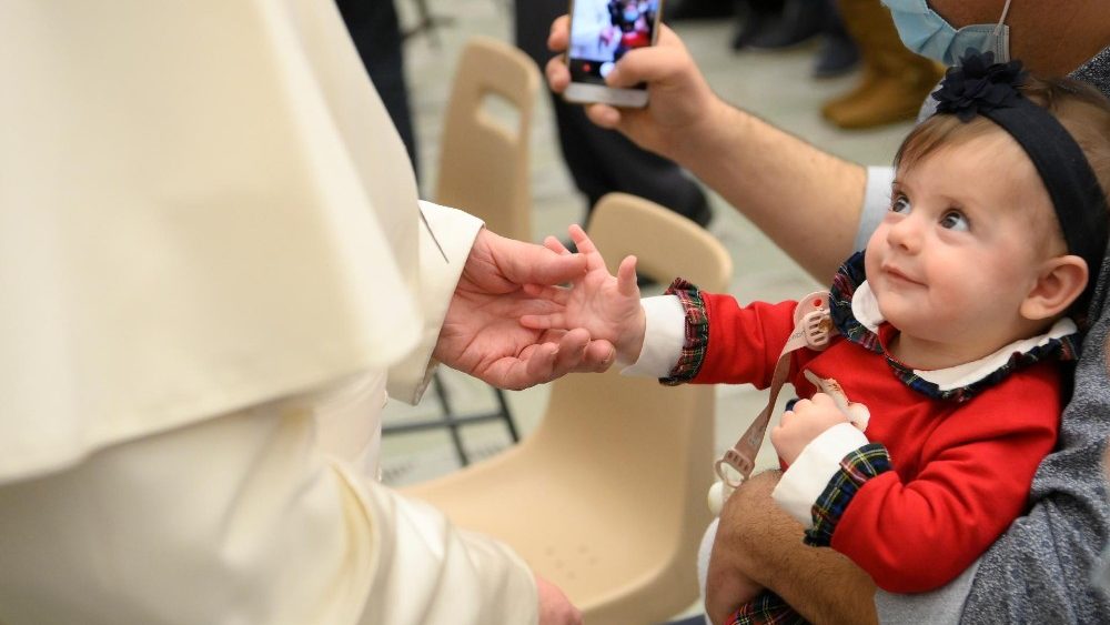 Záber z generálnej audiencie 29. decembra 2021