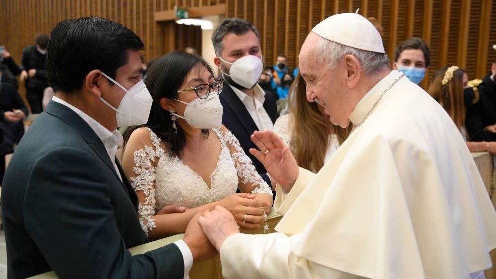 Záber z generálnej audiencie 29. decembra 2021