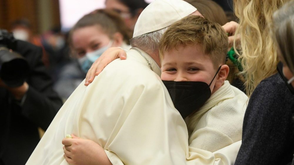 Záber z generálnej audiencie 29. decembra 2021