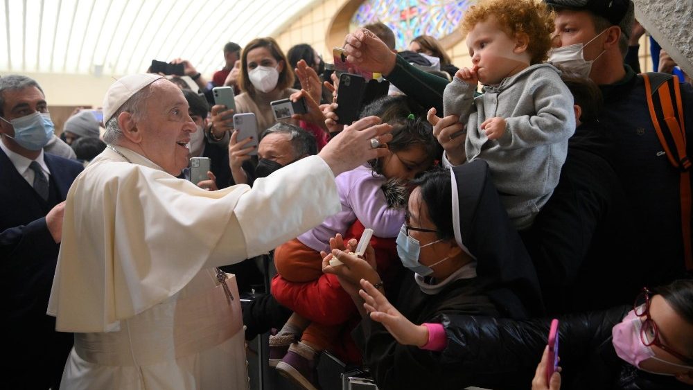 Záber z generálnej audiencie 29. decembra 2021