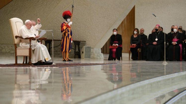 Un momento dell'udienza generale (19-01-2022)