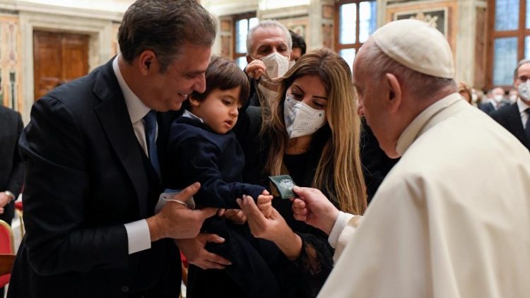 Папа Франциск на встрече с делегатами Итальянской ассоциации строительных предприятий (20 января 2022 г.) 