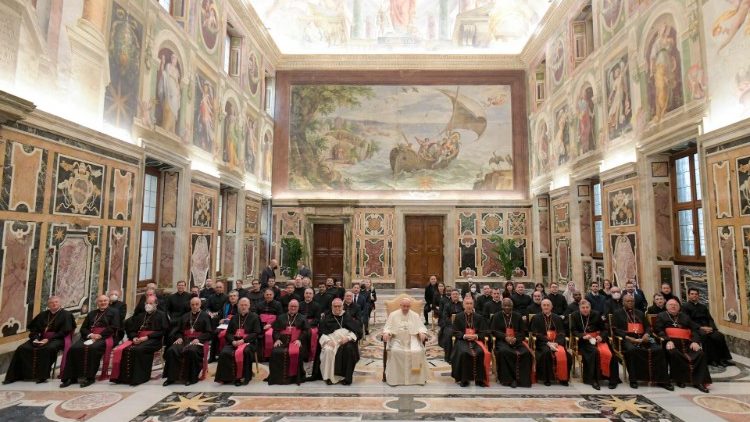 Падчас сустрэчы з прадстаўнікамі Кангрэгацыі Веравучэння