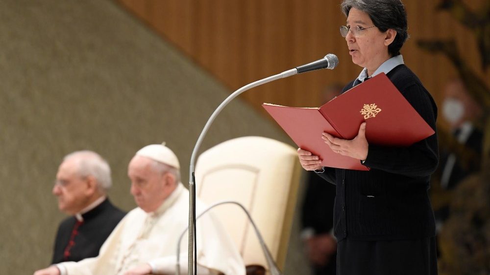 Záber z generálnej audiencie 26. januára 2022