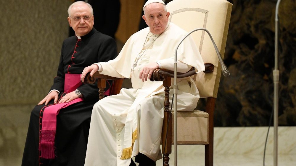 Záber z generálnej audiencie 26. januára 2022