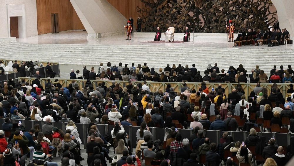 Záber z generálnej audiencie 26. januára 2022