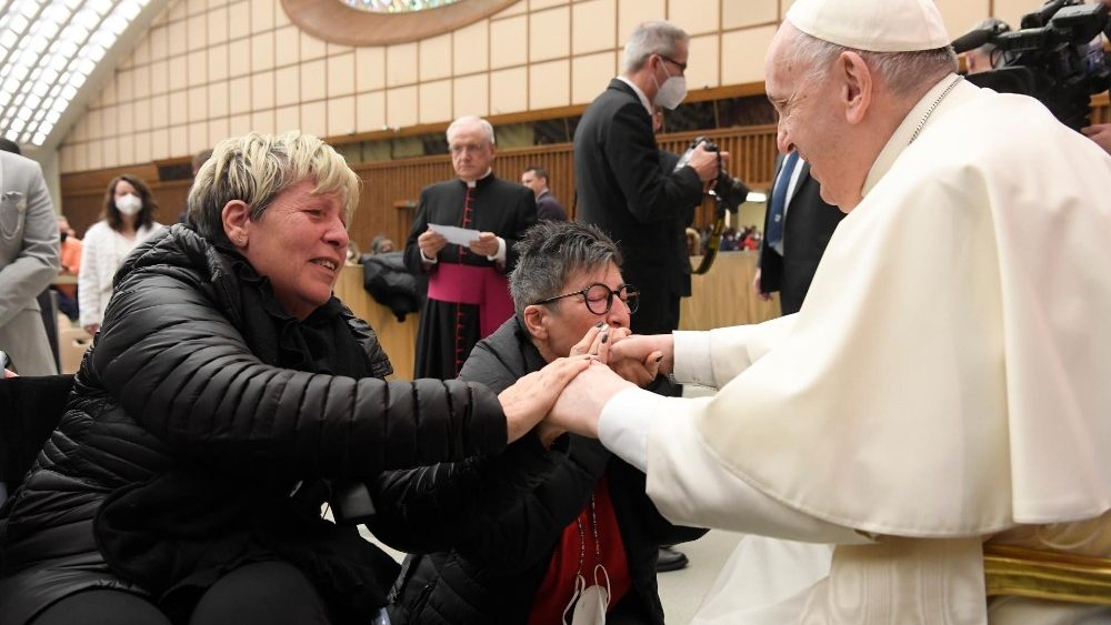 Záber z generálnej audiencie 26. januára 2022