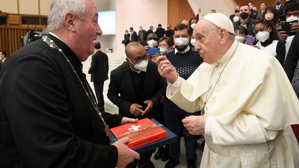 Záber z generálnej audiencie 26. januára 2022