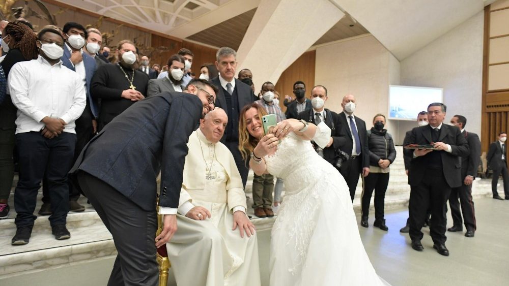 Záber z generálnej audiencie 26. januára 2022