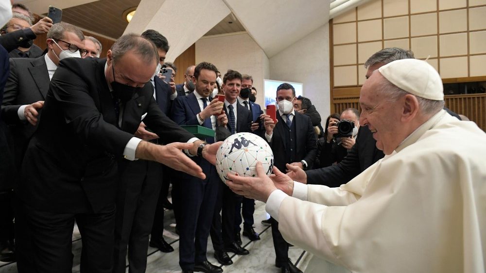 Záber z generálnej audiencie 26. januára 2022