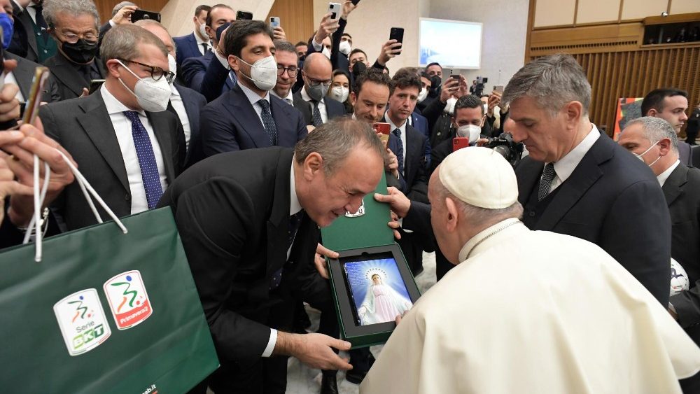 Záber z generálnej audiencie 26. januára 2022