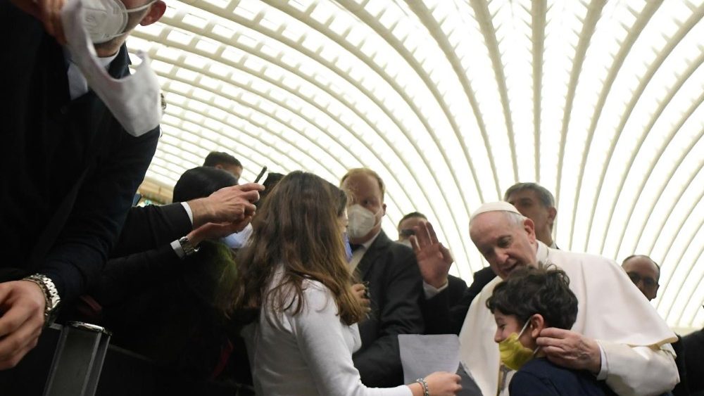 Bei der Audienz an diesem Mittwoch