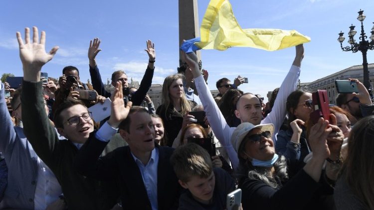 Messe de Pâques, Place Saint-Pierre, le 17 avril 2022