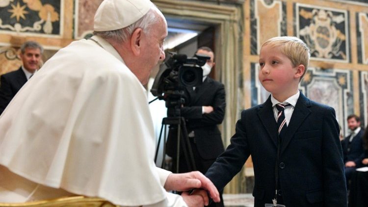 Papst Franziskus bei einer Audienz an diesem Samstag