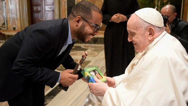 Franziskus bei einer seiner Audienzen von diesem Montag