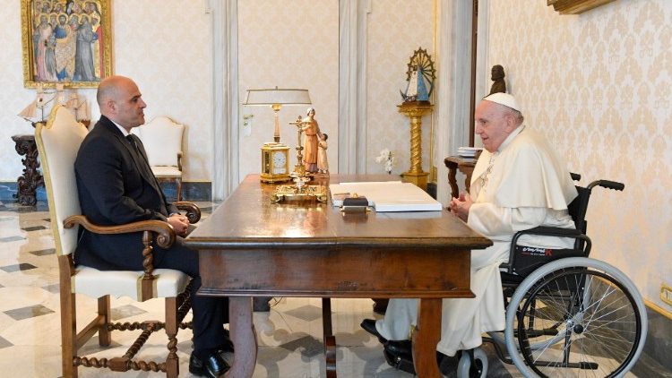 Аўдыенцыя для Прэм'ер-міністра Паўночнай Македоніі Дзімітара Кавачэўскага 