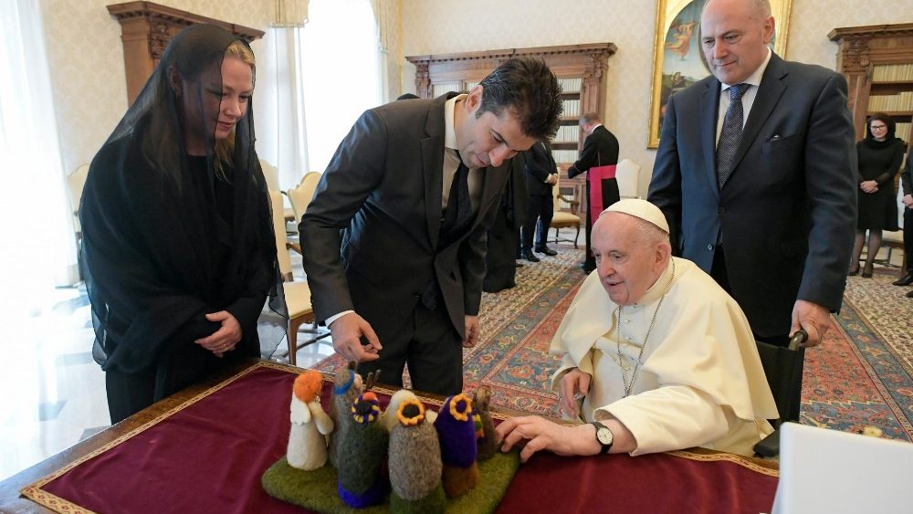 As imagens da audiência com o Pontífice