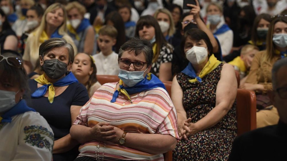 Des familles ukrainiennes