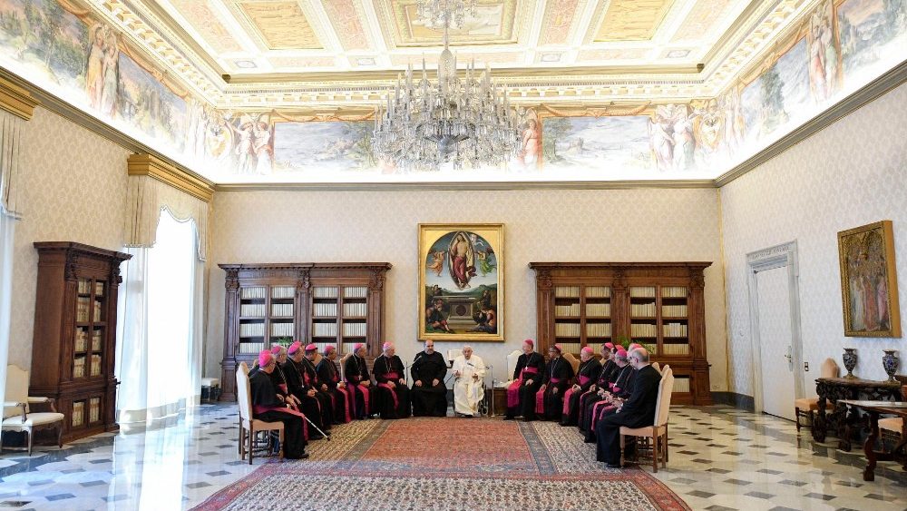 As imagens da audiência com o Papa