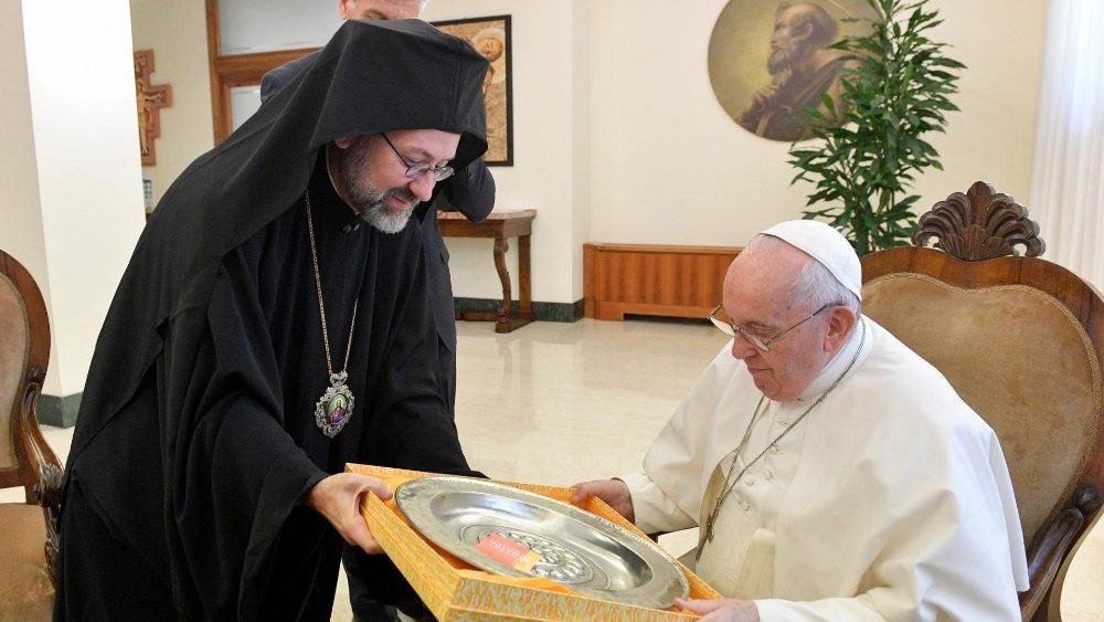 O Papa Francisco na audiência ao Patriarcado Ecumênico de Constantinopla (Vatican Media)