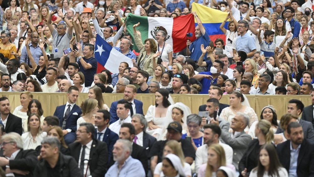 Blick in die diesen Mittwoch vollbesetzte Audienzhalle